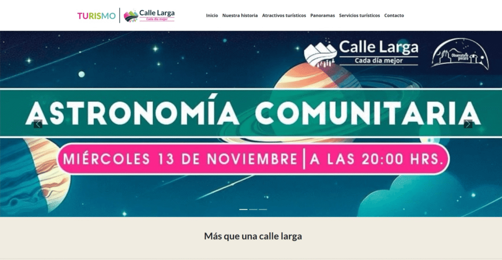 Sitio Turismo de Calle Larga